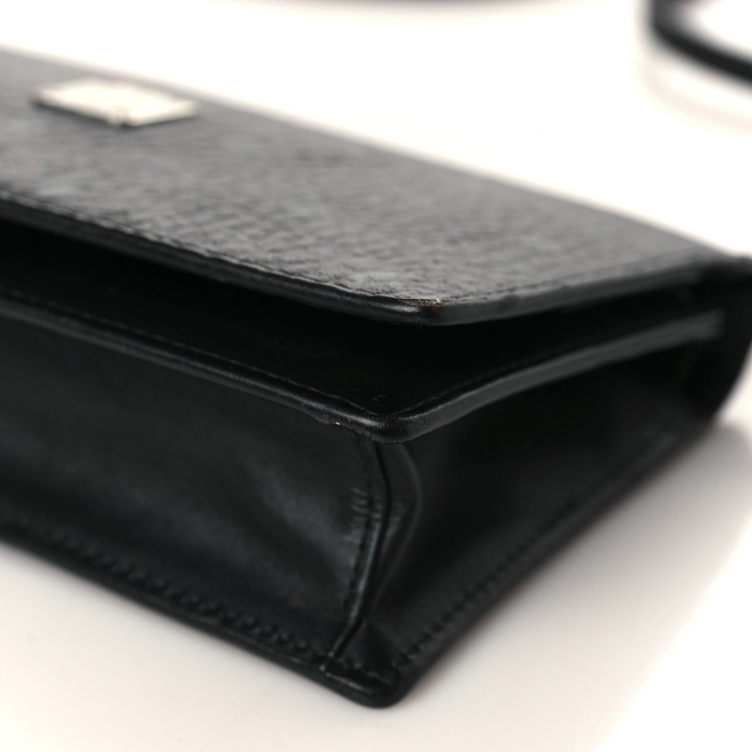MCM Visetos Chain Wallet Crossbody Black 9 of 14