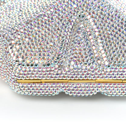 Judith Leiber Crystal Four Leaf Clover Minaudiere Chain Clutch Multicolor 8 of 8