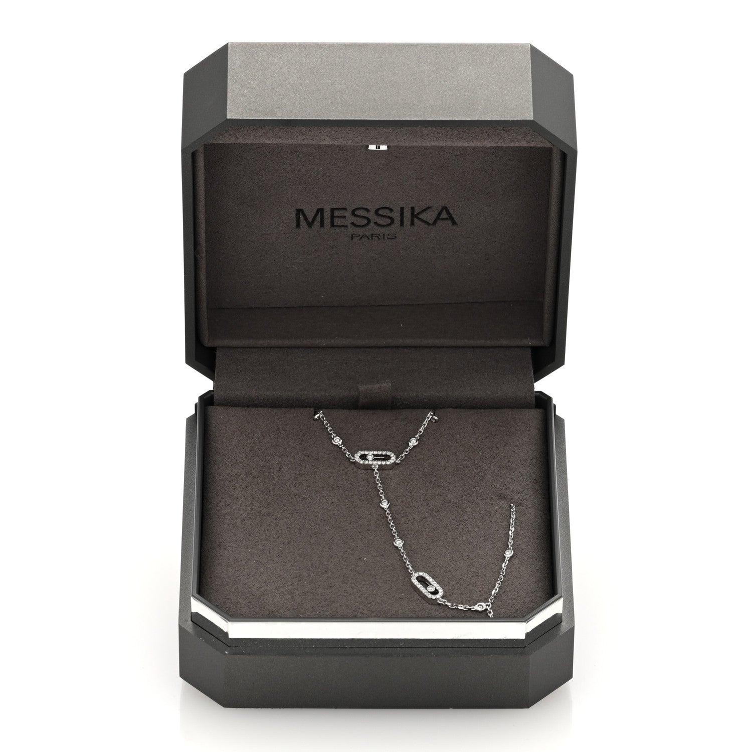 Messika 18K White Gold Diamond Move Uno Hand Bracelet 4 of 4