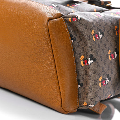 Gucci X DISNEY Mini Vintage GG Supreme Monogram Mickey Mouse Medium Backpack Beige Vintage Sun Oil 9 of 9