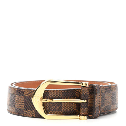 Louis Vuitton Damier Ebene Riveted Belt 85 34 1 of 7