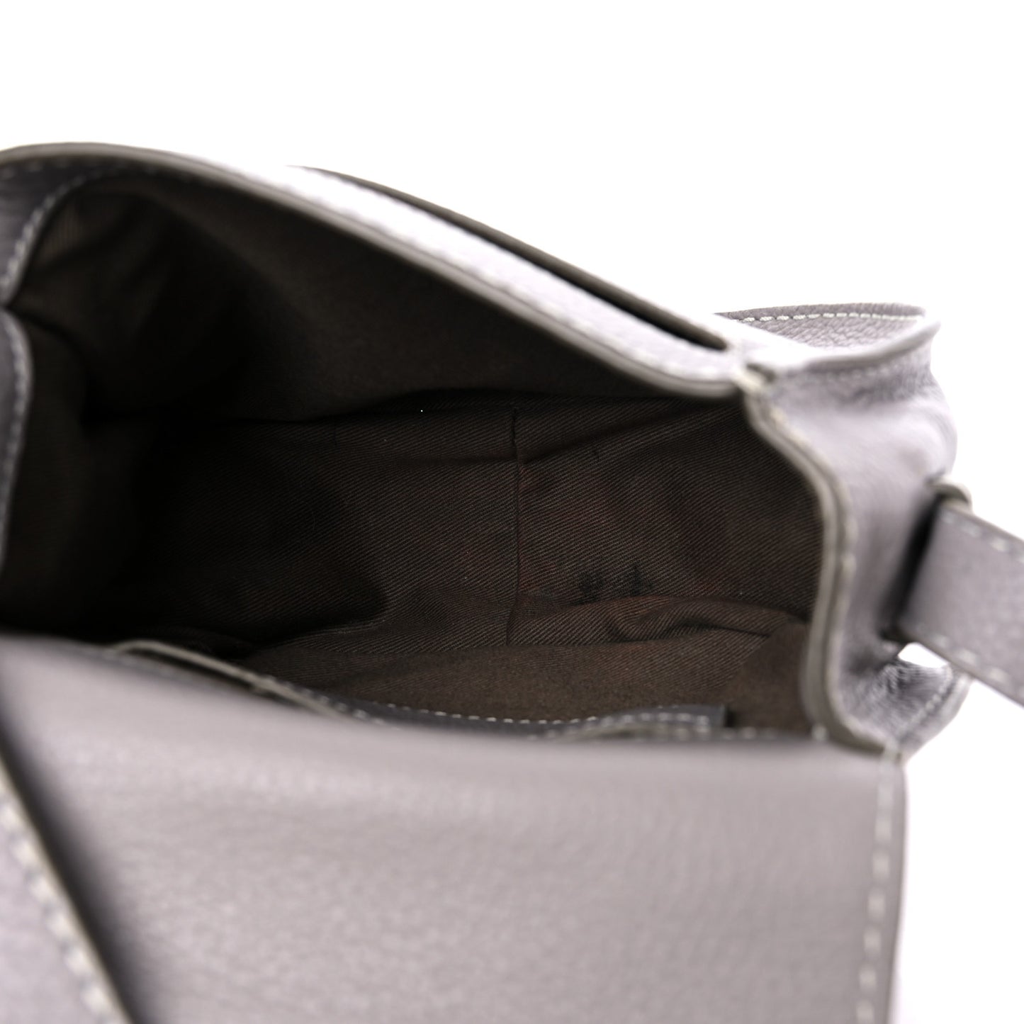 Calfskin Mini Marcie Round Crossbody Bag Cashmere Grey