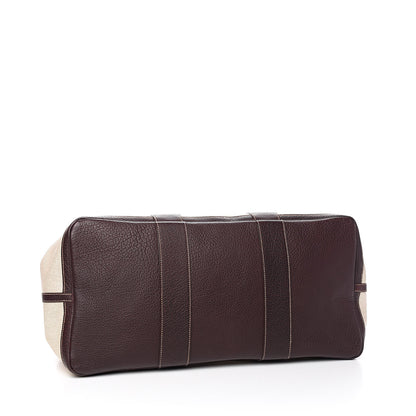 Hermes Toile Buffle Gala Garden Party Tote 49 GM Marron Fonce 4 of 15