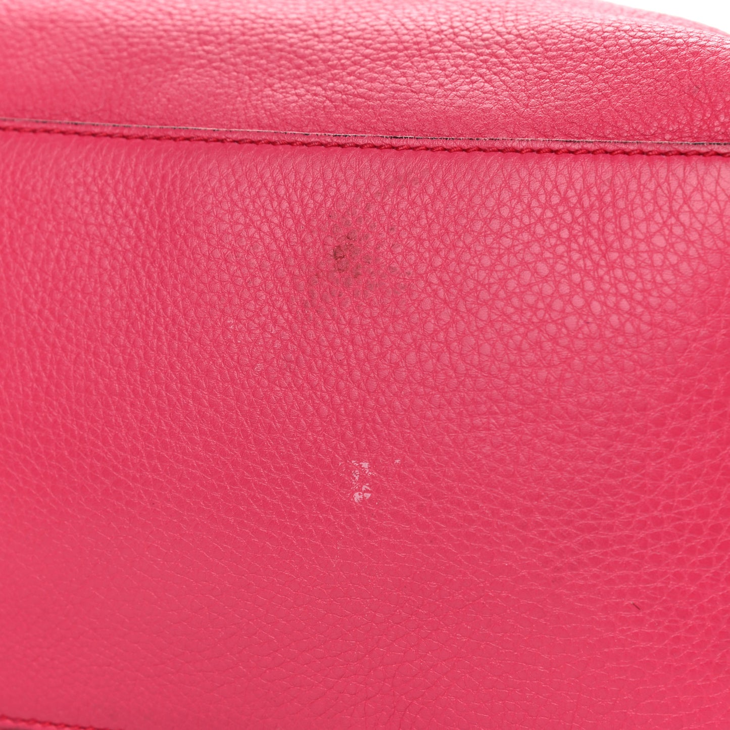 Pebbled Calfskin Medium Soho Chain Shoulder Bag Pink