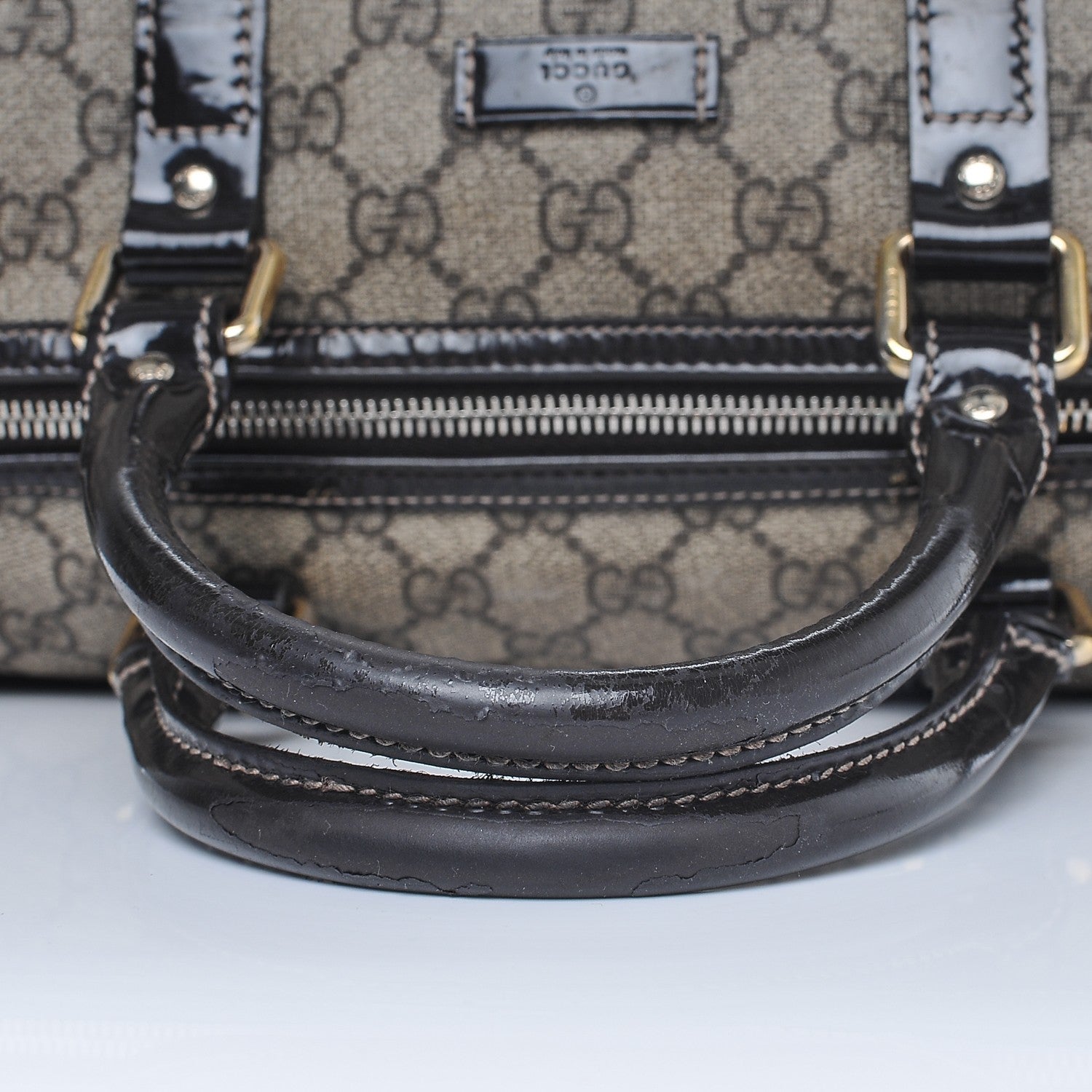 Gucci GG Plus Monogram Medium Joy Boston Dark Brown 8 of 8