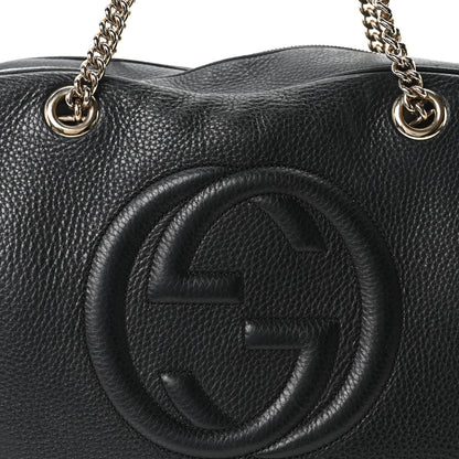 Gucci Pebbled Calfskin Medium Soho Bowler Black 7 of 9