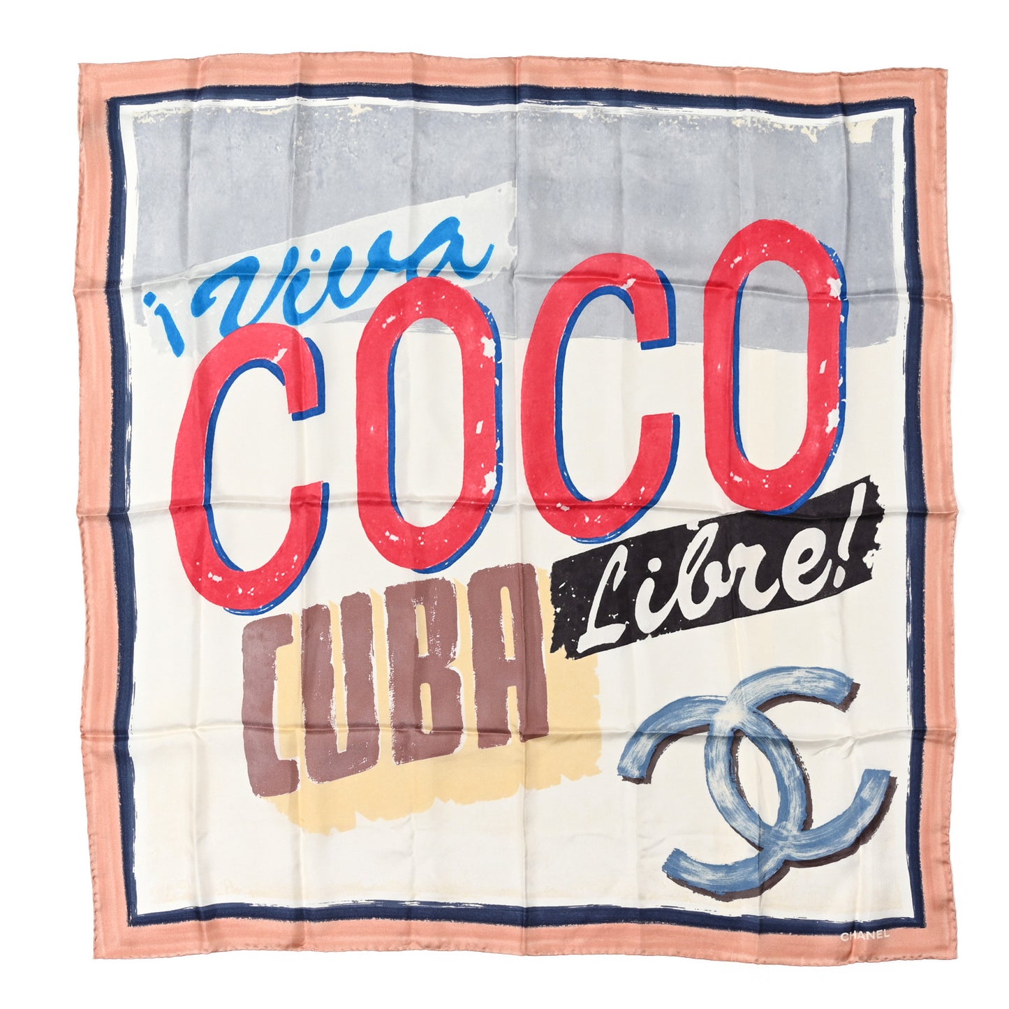 Cotton Coco Cuba Square Scarf Pink
