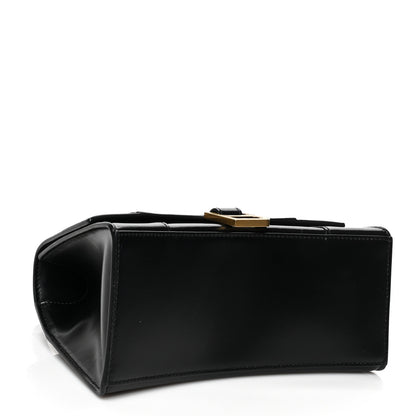 Balenciaga Shiny Box Calfskin Small Hourglass Top Handle Bag Black 4 of 6