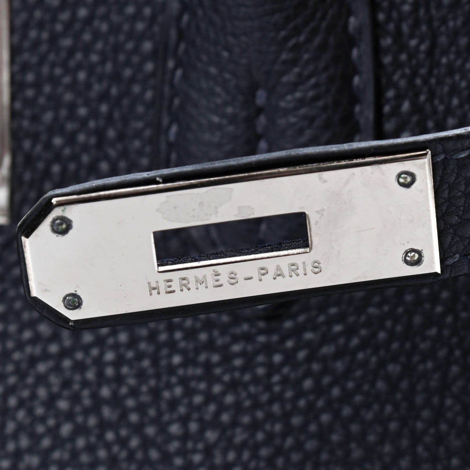 Hermes Togo Birkin 30 Indigo 7 of 9