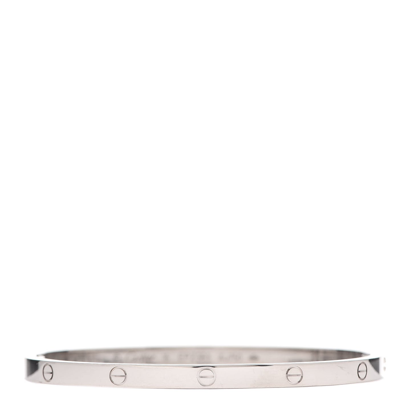 18K White Gold Small LOVE Bracelet 16