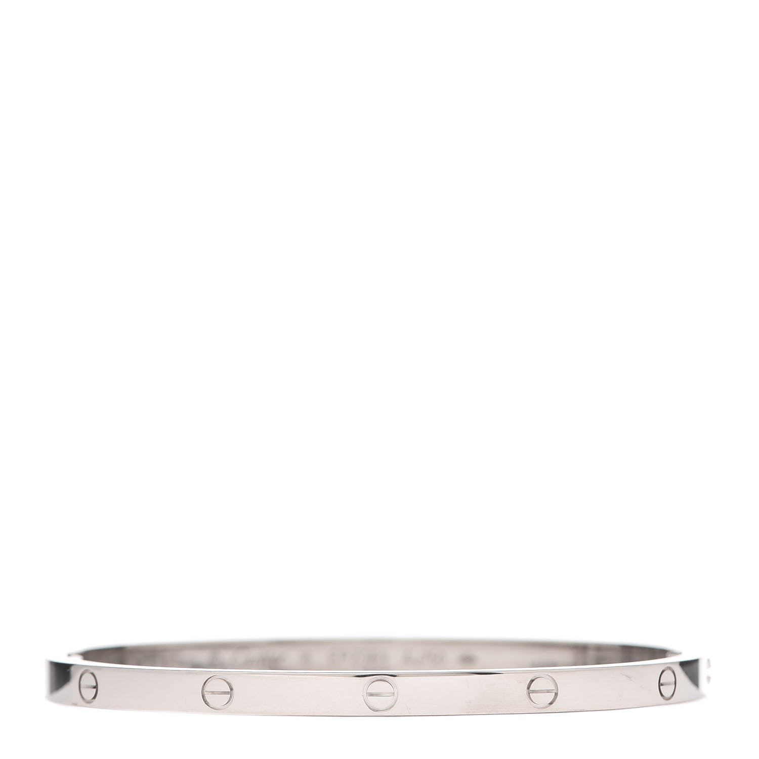 Cartier 18K White Gold Small LOVE Bracelet 16 1 of 7