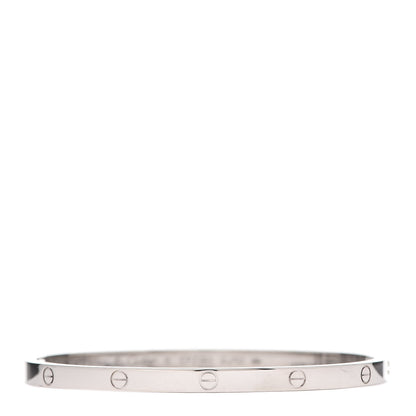 Cartier 18K White Gold Small LOVE Bracelet 16 1 of 7