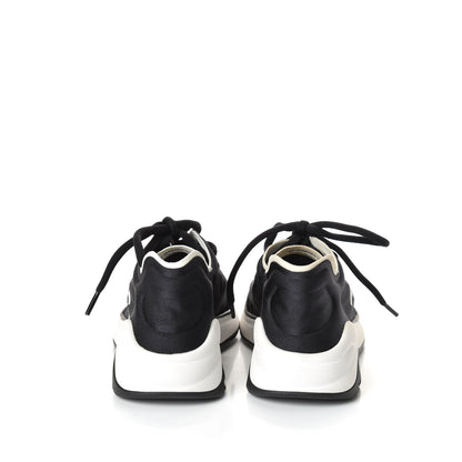 Chanel Lycra Womens CC Sneakers 36 Black 7 of 10