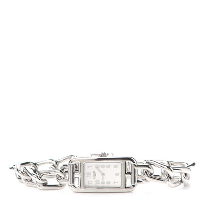 Hermes Stainless Steel 17mm Nantucket Quartz Watch 2 of 6