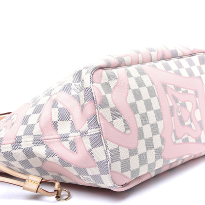 Louis Vuitton Damier Azur Tahitienne Neverfull MM 6 of 14