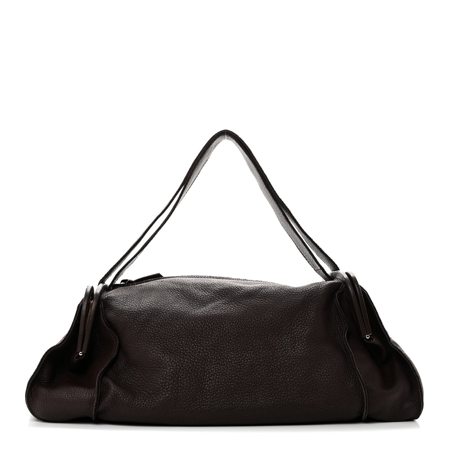 Cervo Deerskin Shoulder Bag Ebano