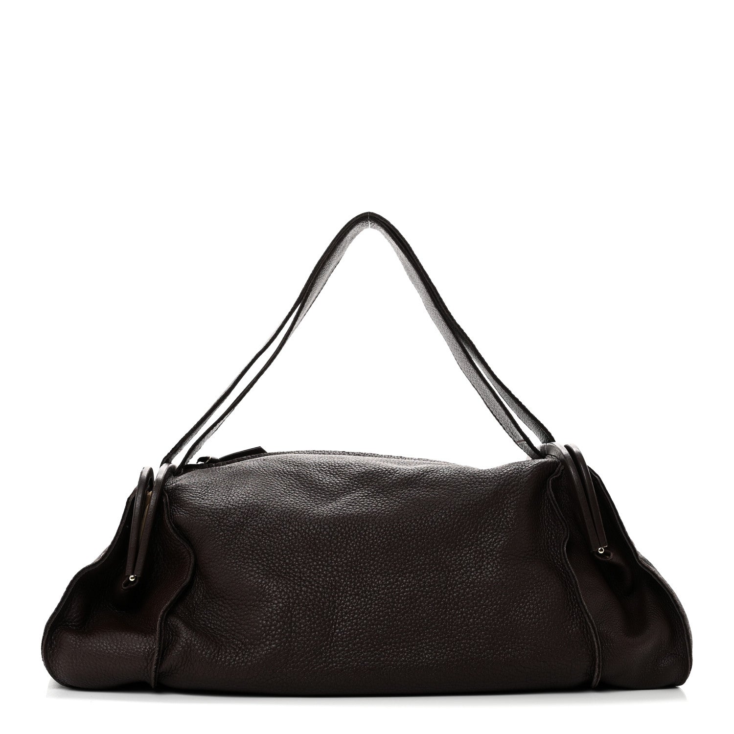 Bottega Veneta Cervo Deerskin Shoulder Bag Ebano 1 of 9