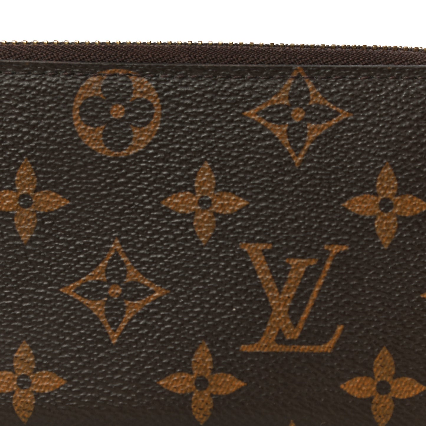 Monogram Clemence Wallet Rose Ballerine