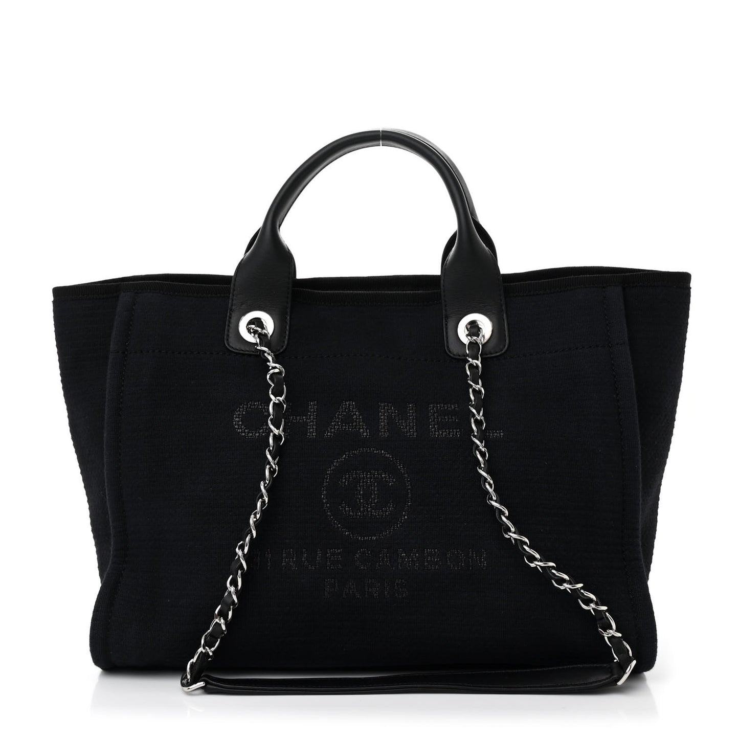 Mixed Fibers Small Deauville Tote Black