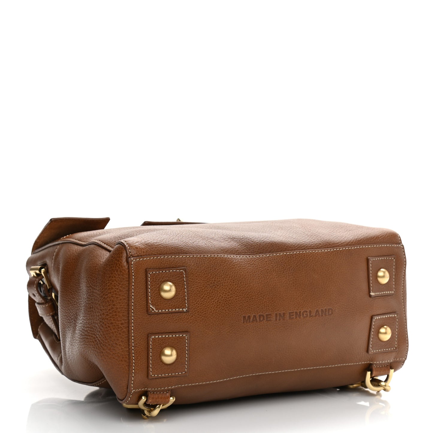 Natural Leather Cara Delevingne Convertible Backpack Brown