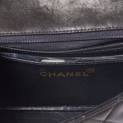 Chanel Lambskin Quilted Mini Square Flap Black 8 of 9