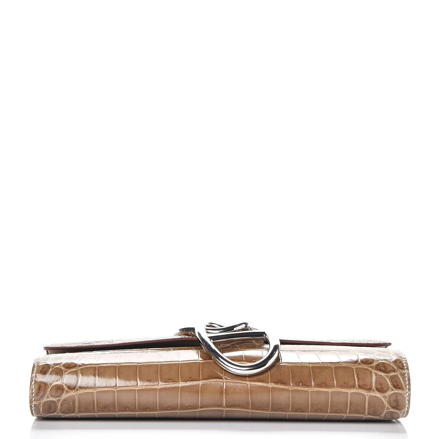 Hermes Niloticus Crocodile Egee Clutch Ficelle 5 of 15