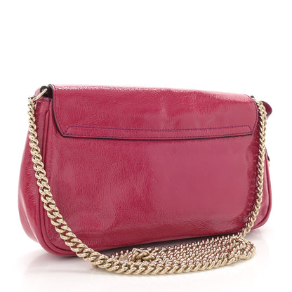 Gucci Patent Medium Soho Flap Crossbody Bright Bougainvillea 3 of 10