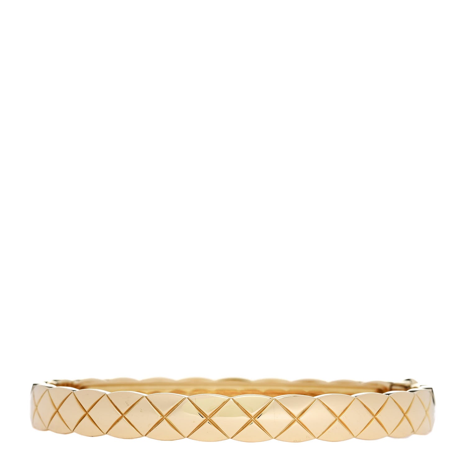 Chanel 18K Yellow Gold Coco Crush Bangle Bracelet S 1 of 5