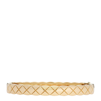 Chanel 18K Yellow Gold Coco Crush Bangle Bracelet S 1 of 5