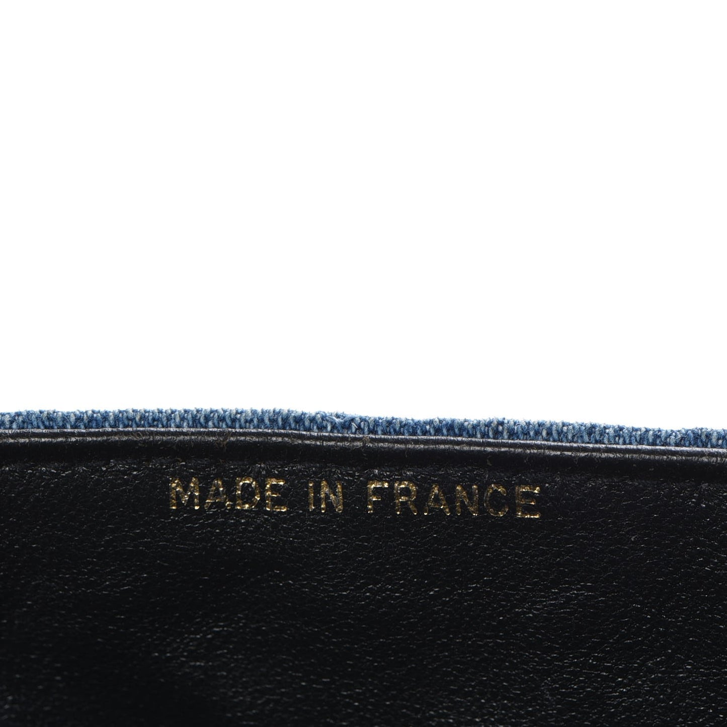Denim Quilted Flap Blue