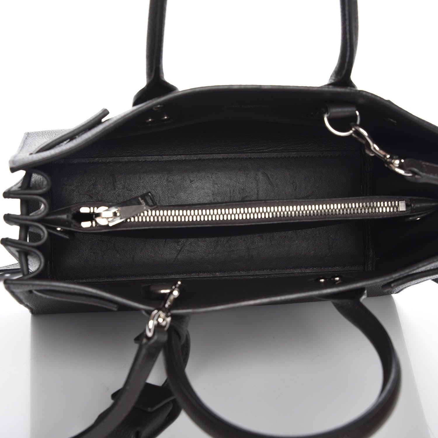 Saint Laurent Grained Calfskin Baby Sac De Jour Coal 6 of 8