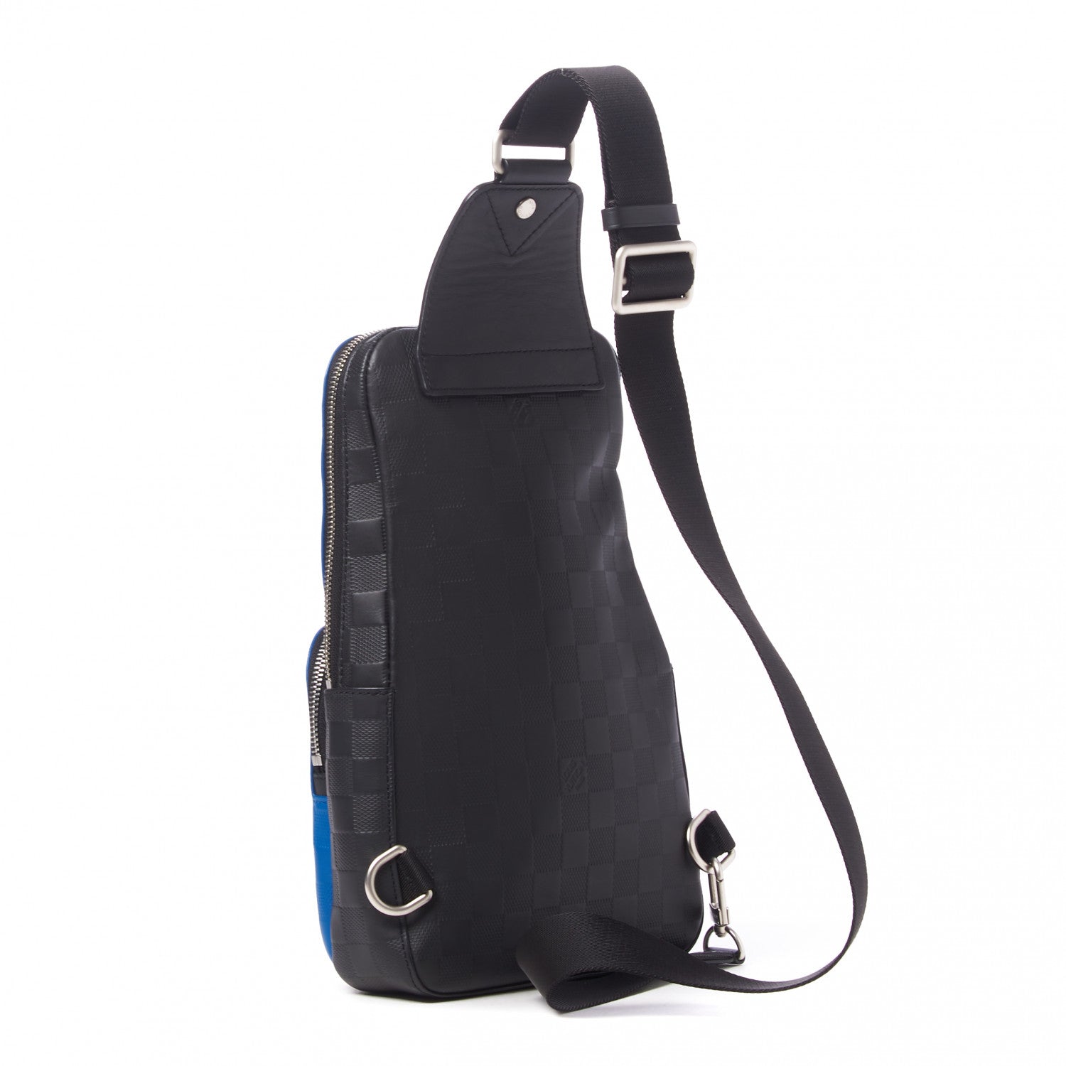 Louis Vuitton Damier Infini Avenue Sling Backpack Blue Black 2 of 8