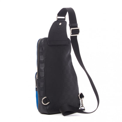 Louis Vuitton Damier Infini Avenue Sling Backpack Blue Black 2 of 8