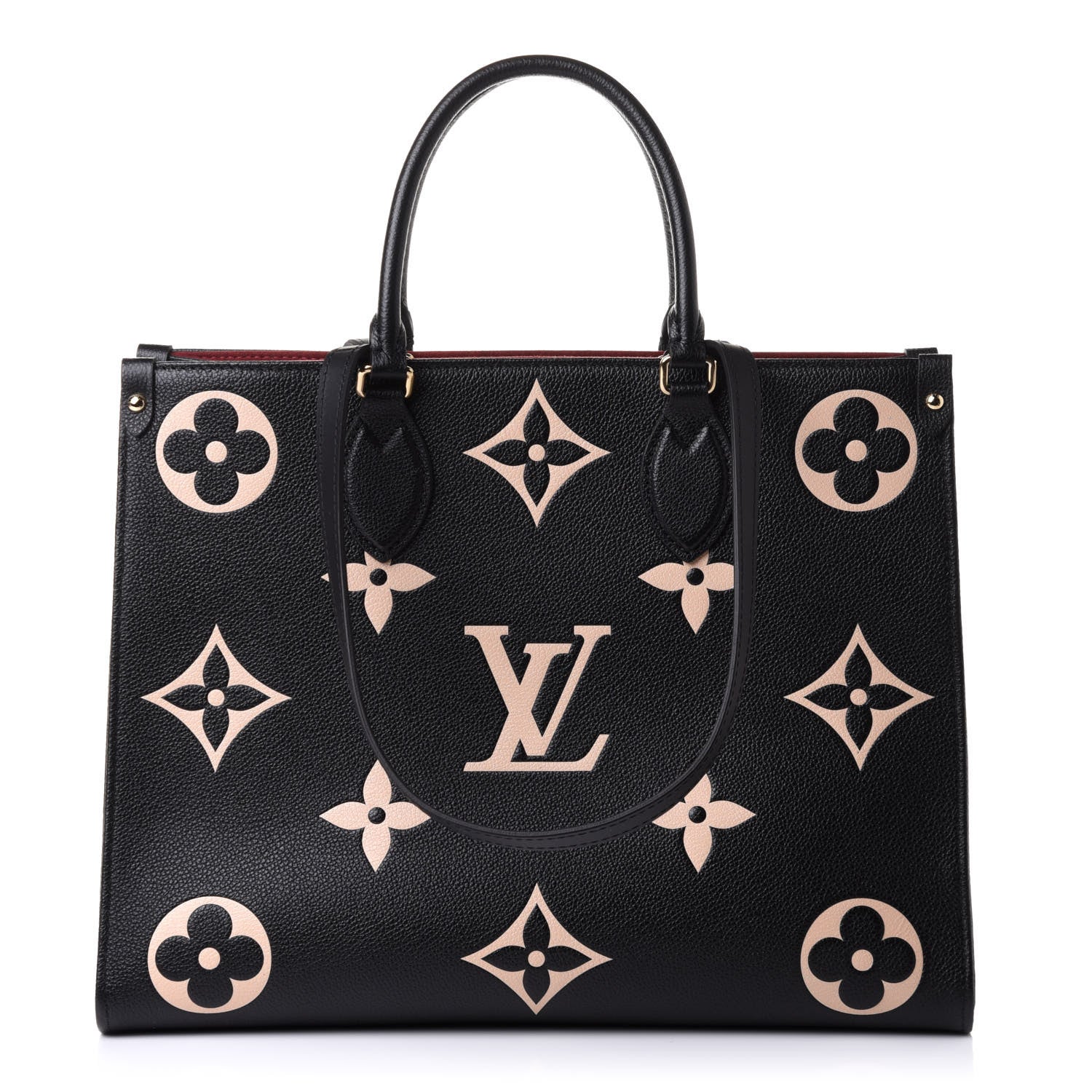 Louis Vuitton Empreinte Monogram Giant Onthego MM Black Beige 1 of 9