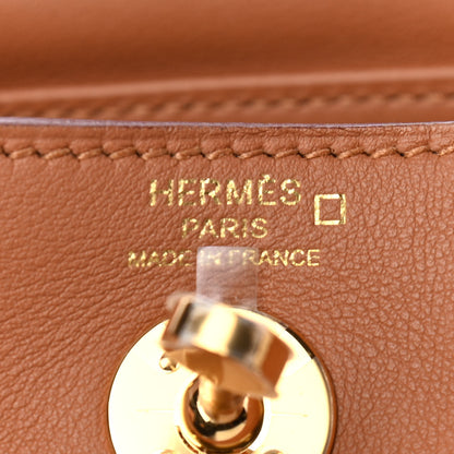 Hermes Matte Alligator Swift Mini Touch Lindy 20 Gold 6 of 9