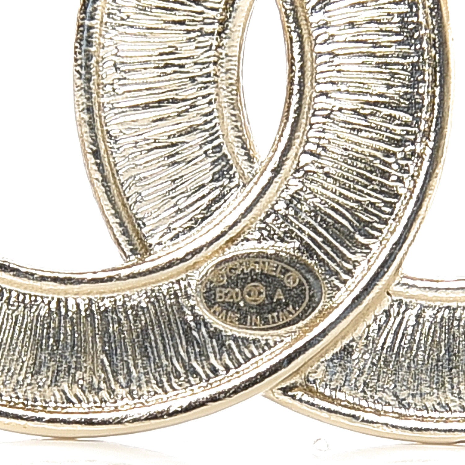 Chanel Crystal Pearl Chain Mania CC Brooch Gold 3 of 3