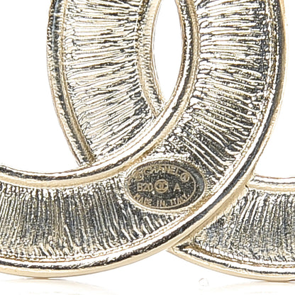Chanel Crystal Pearl Chain Mania CC Brooch Gold 3 of 3