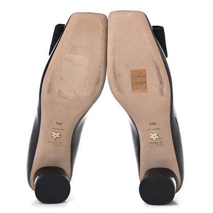 Christian Dior Patent Grosgrain Bow Idylle 35mm Pumps 38.5 Black 6 of 9