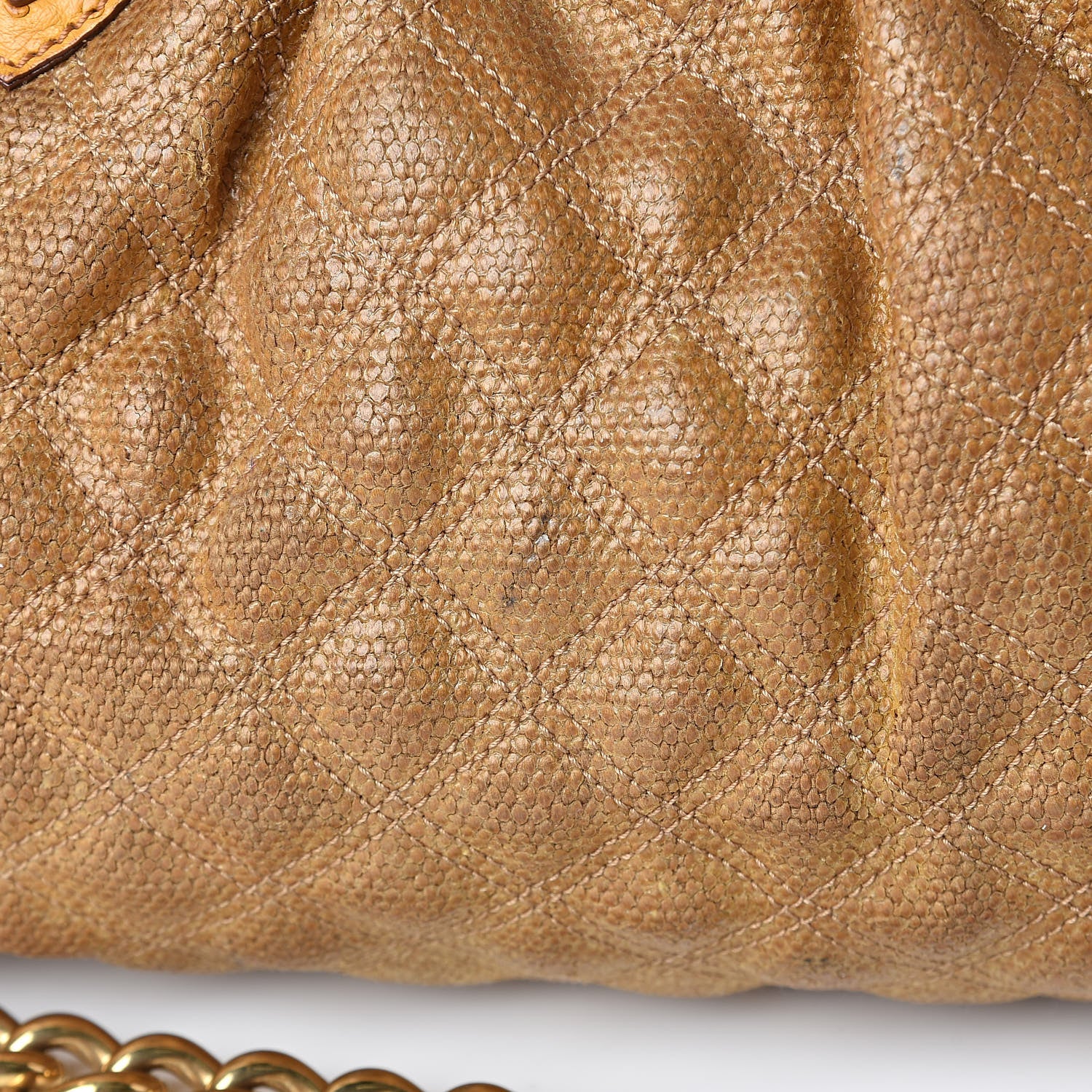 Marc Jacobs Coated Jute Ostrich Quilted Stam Yellow 8 of 11