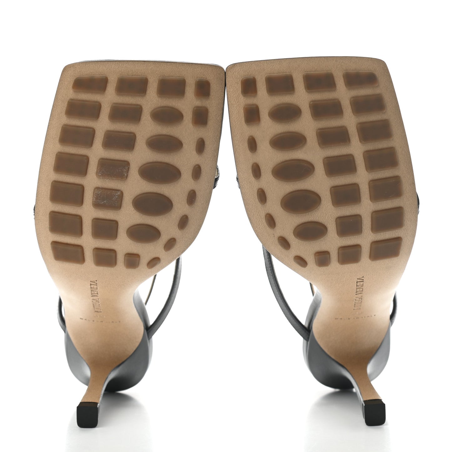 Lambskin Stretch Multi Strap 90mm Sandals 39 Black
