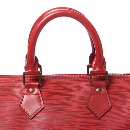 Louis Vuitton Epi Speedy 25 Castillan Red 8 of 10
