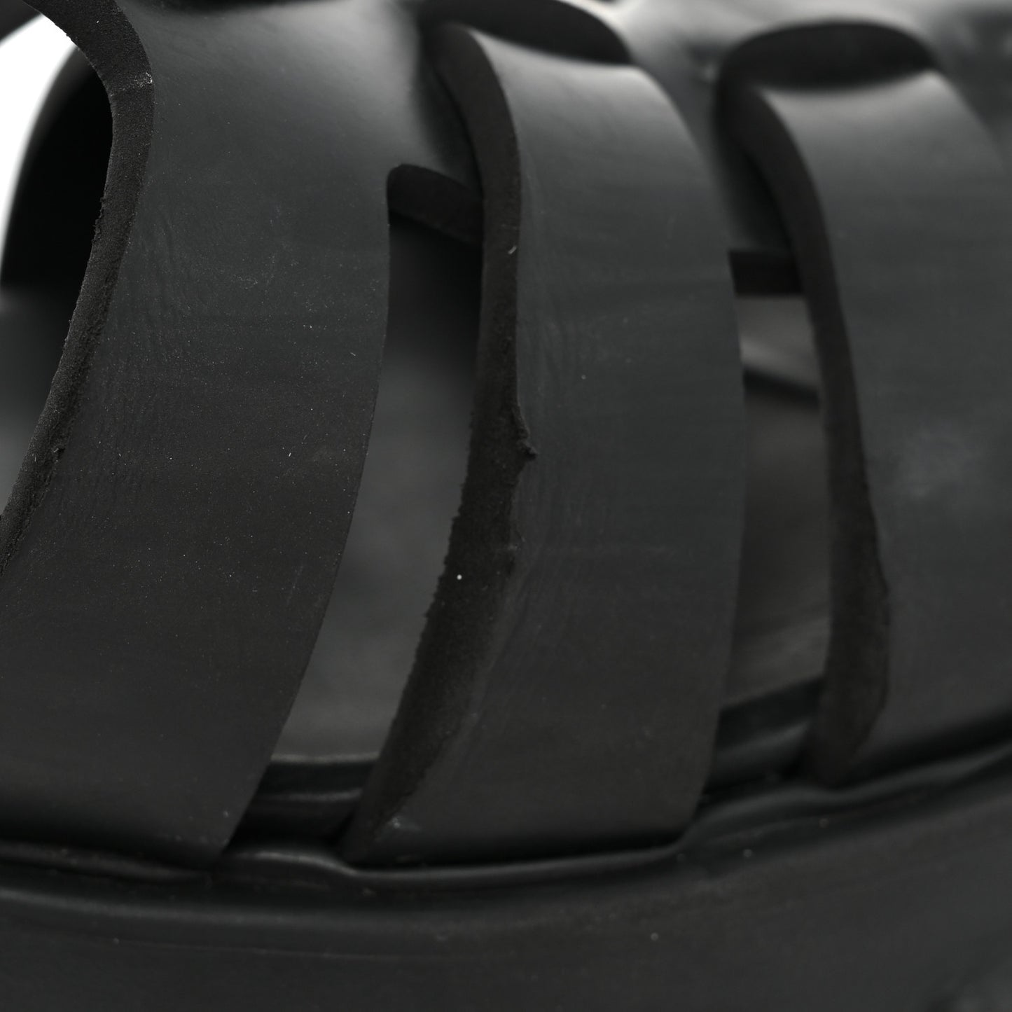 Foam Rubber Triangle Logo Monolith 55mm Cage Sandals 39 Black