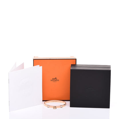 Hermes 18K Rose Gold Diamond PM Collier De Chien Bracelet SH 7 of 7