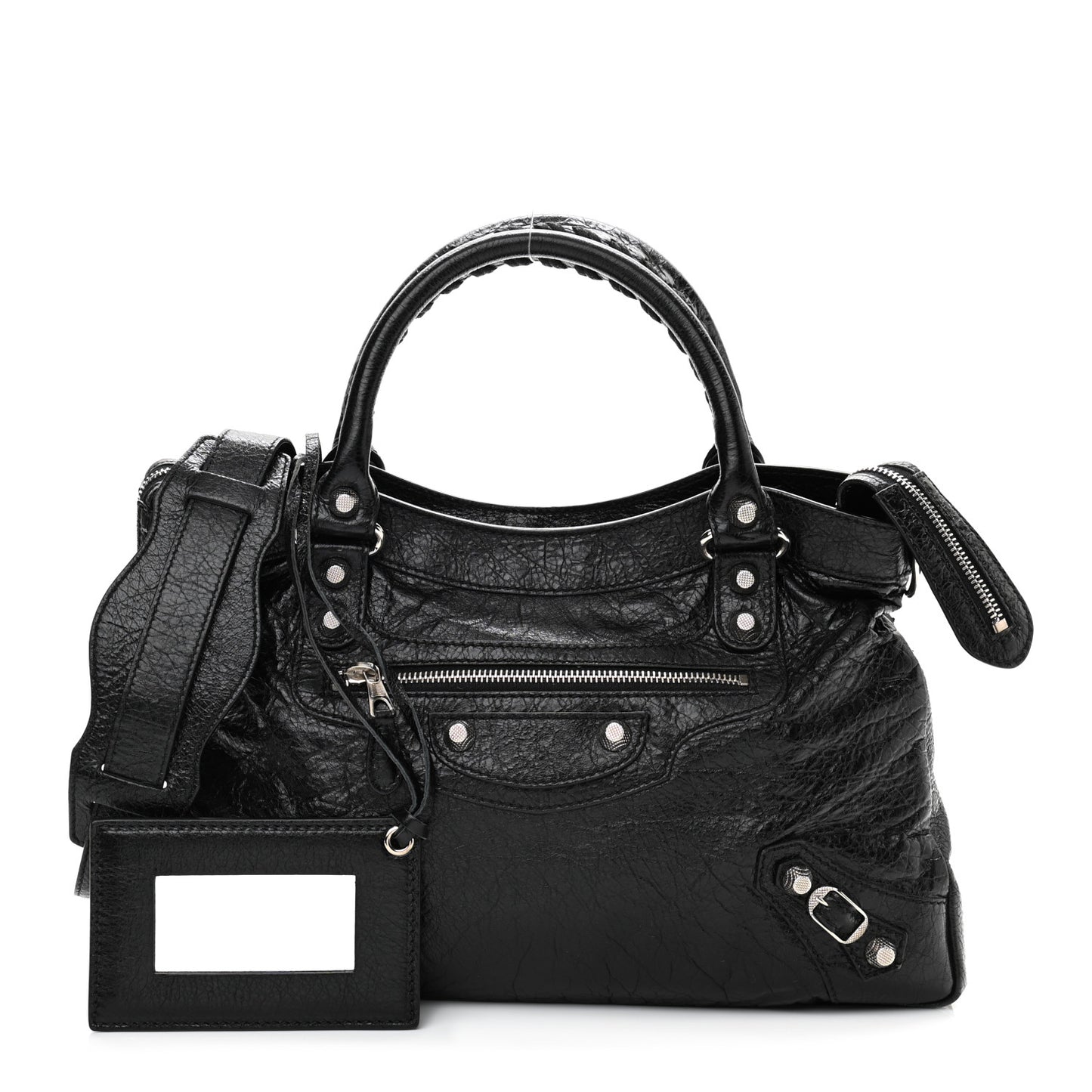 Agneau Giant 12 Silver Hardware Town Black
