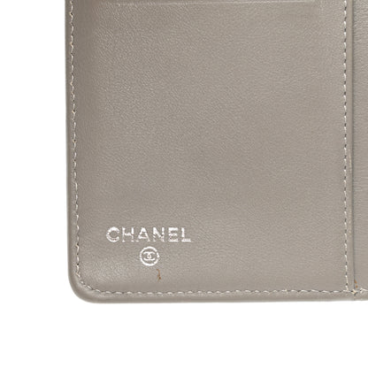 Chanel Striated Patent Yen Wallet Gold 6 of 9