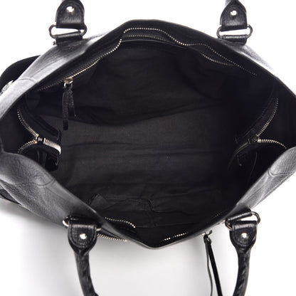 Balenciaga Chevre Silver Metallic Edge Hardware City Black 6 of 8