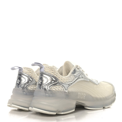 Christian Dior Matte Technical Fabric Mesh Dior Vibe Sneakers 39 White Silver 5 of 8