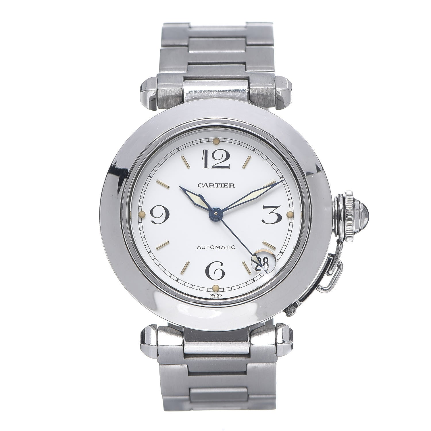 Cartier Stainless Steel 35mm Pasha C Automatic Watch 1 of 6
