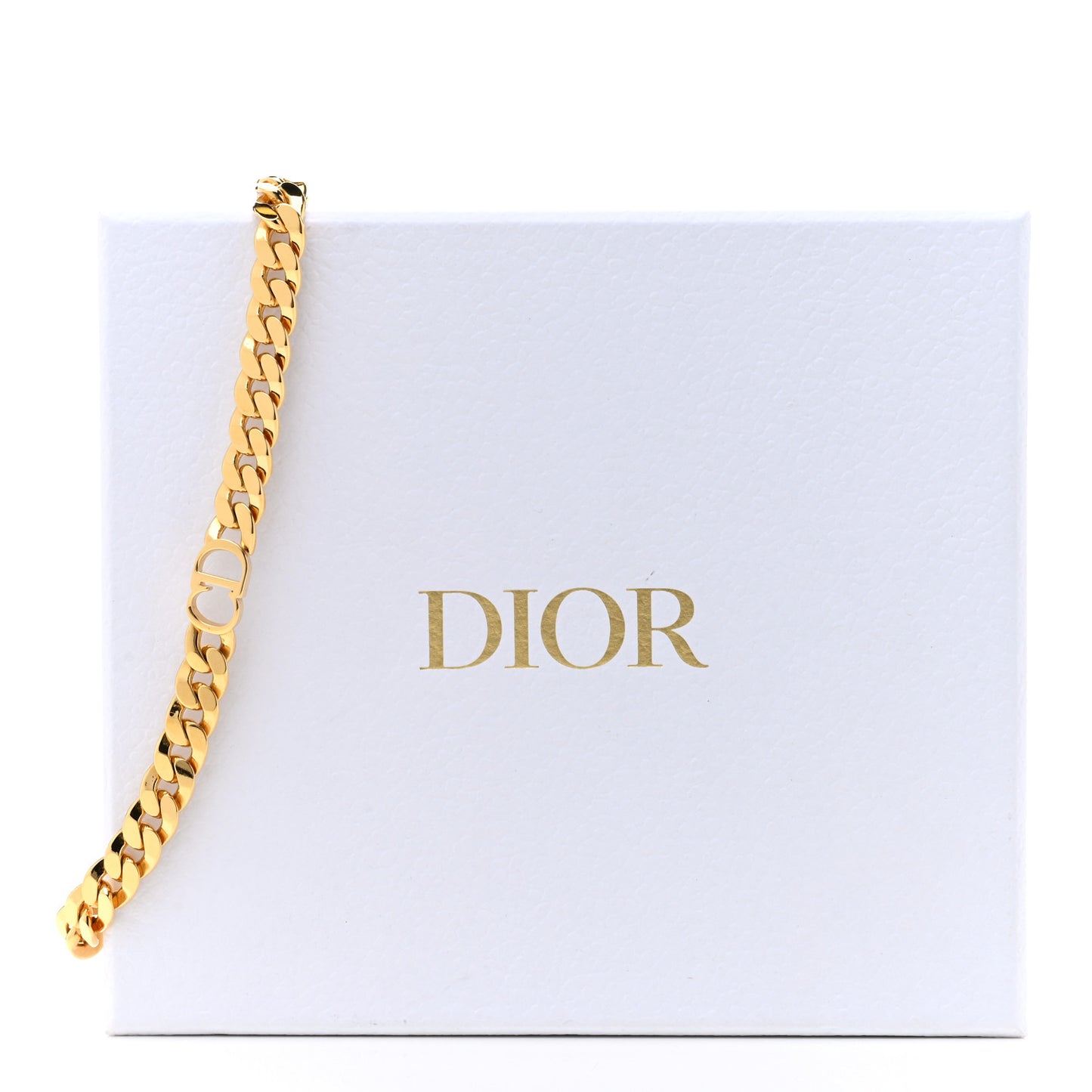 Metal CD Choker Necklace Gold