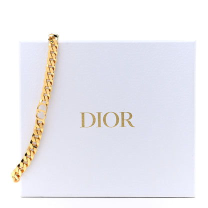 Christian Dior Metal CD Choker Necklace Gold 6 of 6